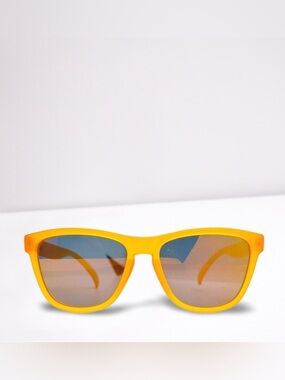 Yellow- OrangeSunglasses with Brown Mirrored Lenses